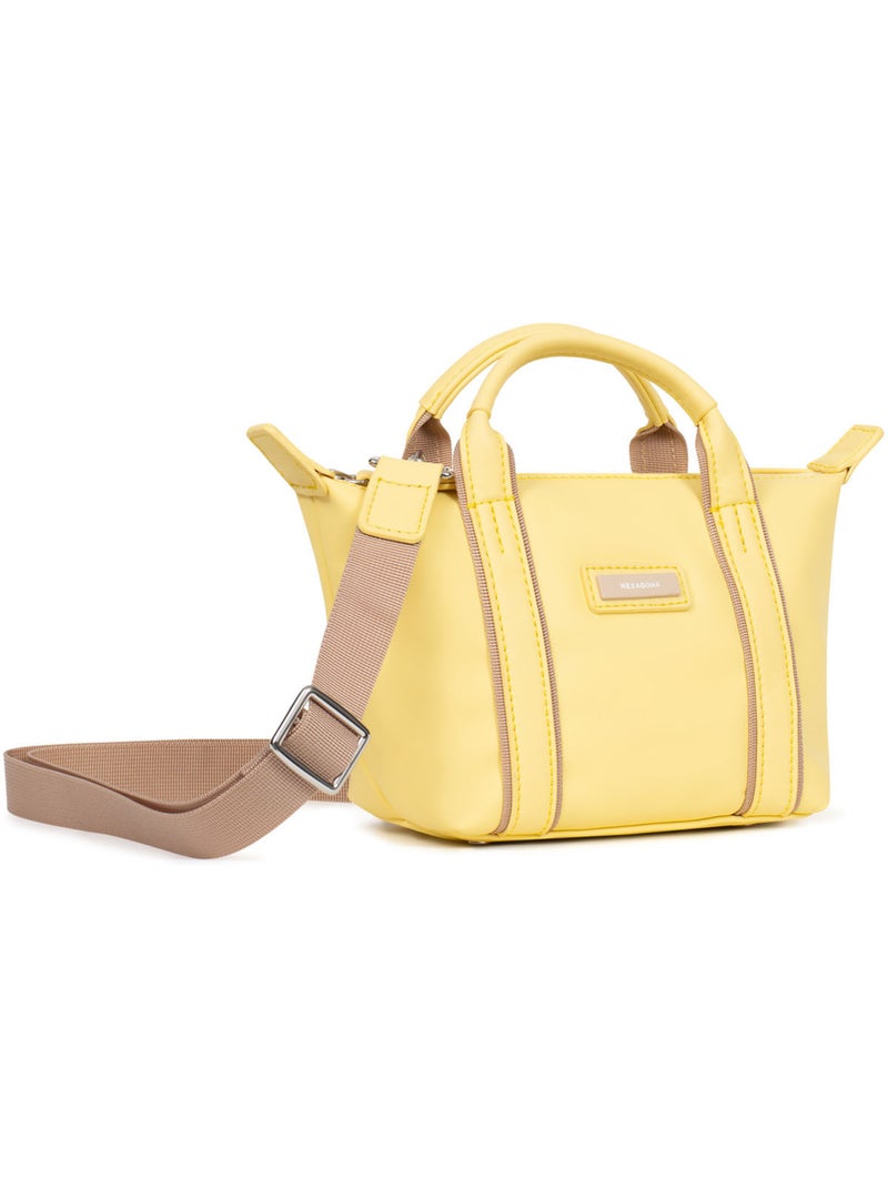 Borsa a mano - mini tara hexagona Giallo - Kiabi