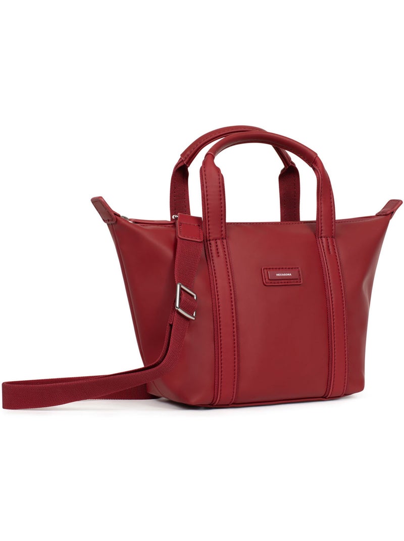 Borsa a mano - piccola tara hexagona Rosso scuro - Kiabi