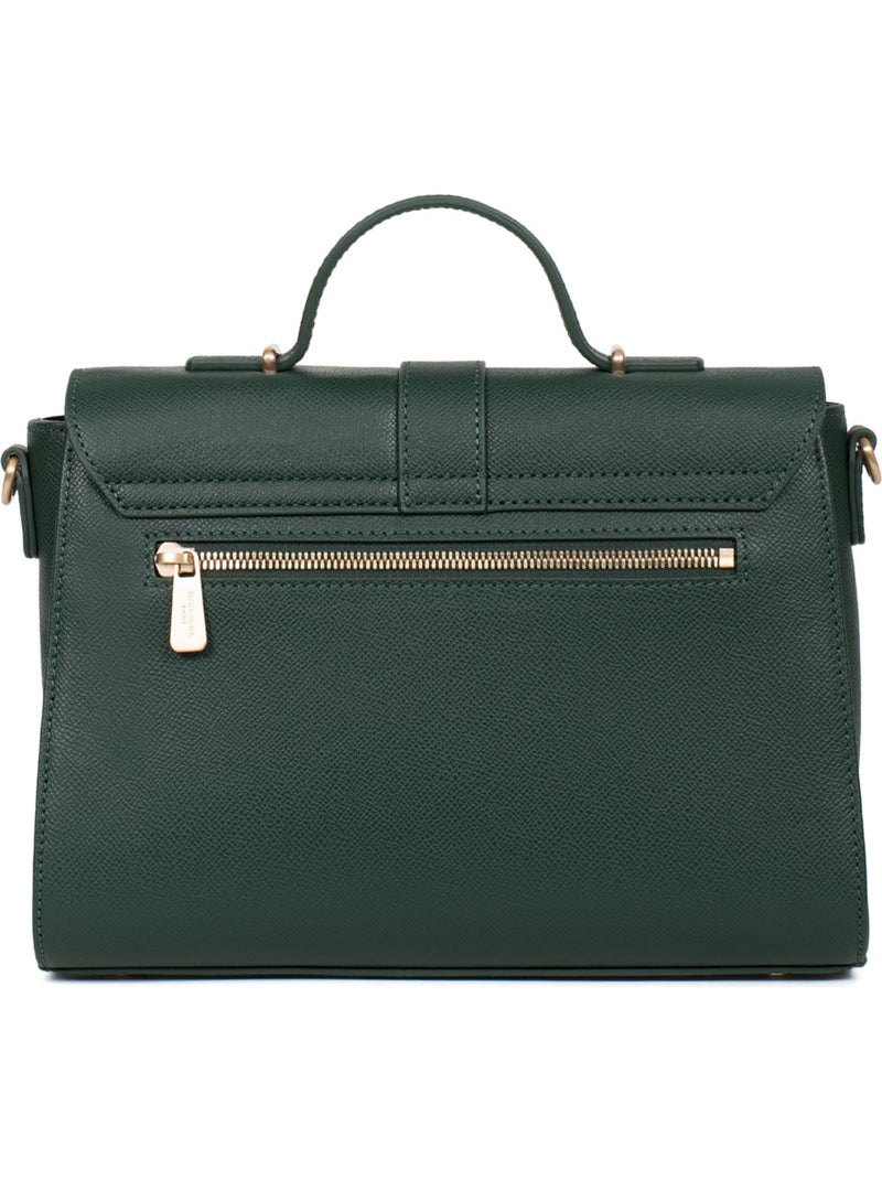 Borsa a mano 1 manico - pelle aude hexagona Verde scuro - Kiabi
