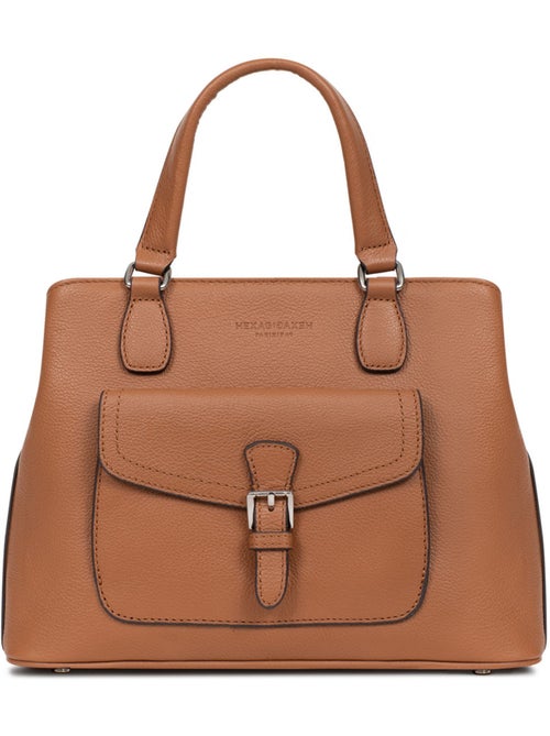 Borsa a mano 2 manici - pelle mirabelle hexagona - Kiabi