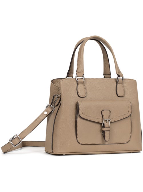 Borsa a mano 2 manici - pelle mirabelle hexagona - Kiabi