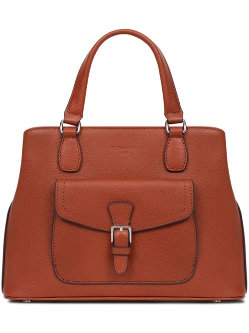 Borsa a mano 2 manici - pelle mirabelle hexagona - Kiabi
