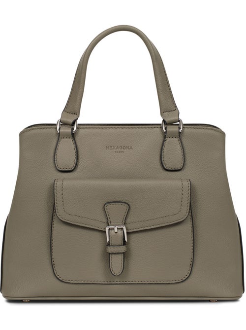 Borsa a mano 2 manici - pelle mirabelle hexagona - Kiabi