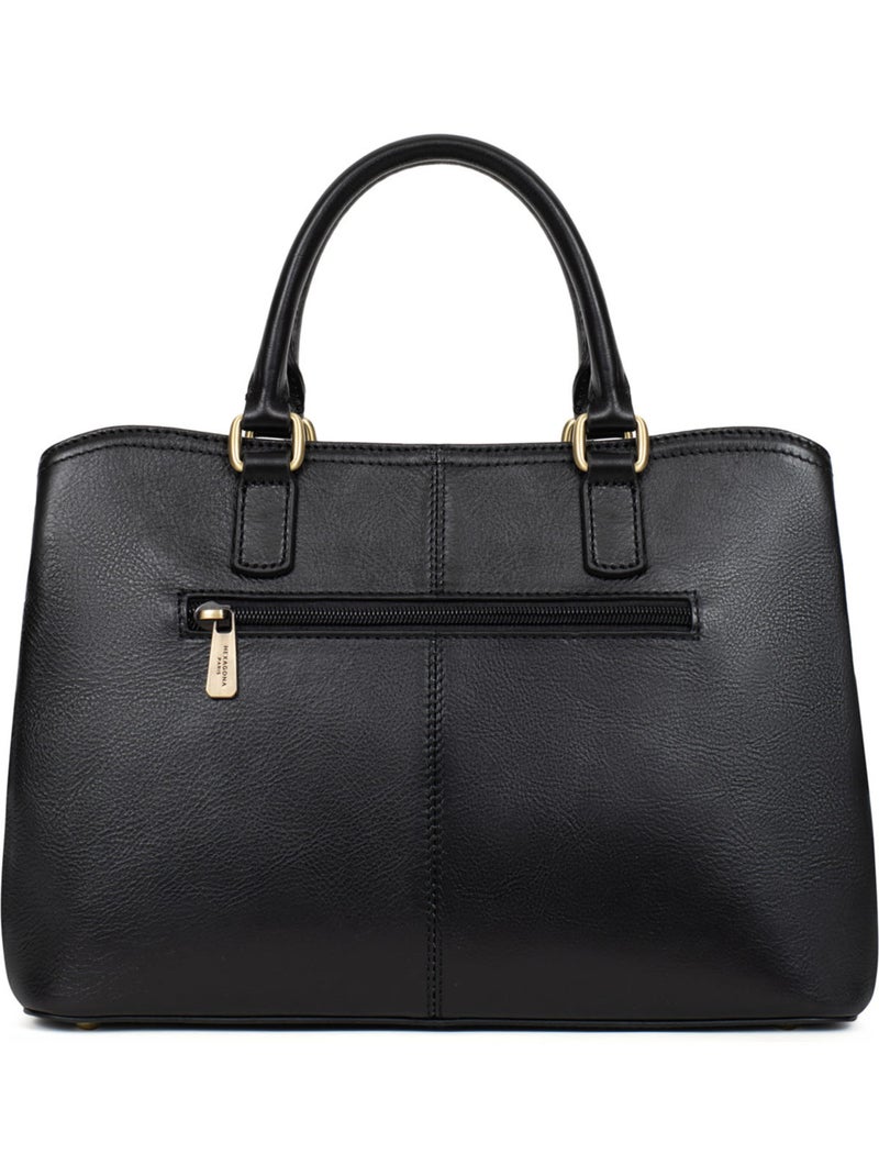 Borsa a mano 2 manici - pelle ondine hexagona Nero - Kiabi