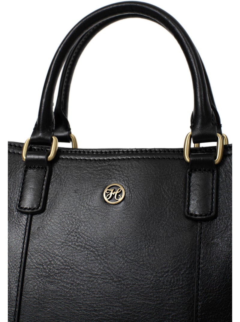 Borsa a mano 2 manici - pelle ondine hexagona Nero - Kiabi