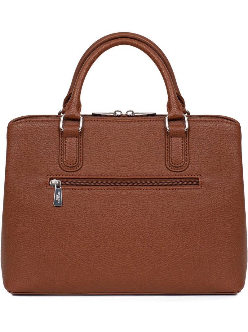 Borsa a mano 2 manici maya hexagona Marrone scuro - Kiabi