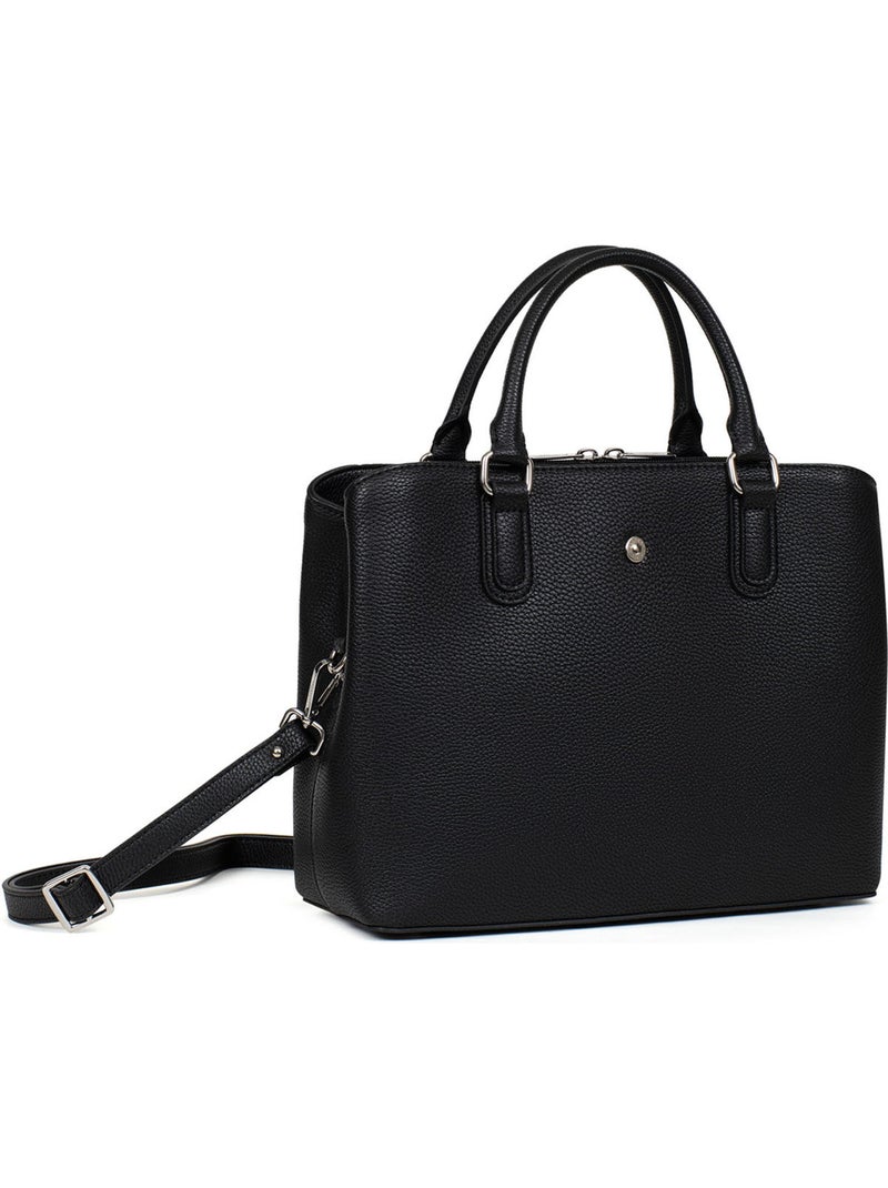 Borsa a mano 2 manici maya hexagona Nero - Kiabi