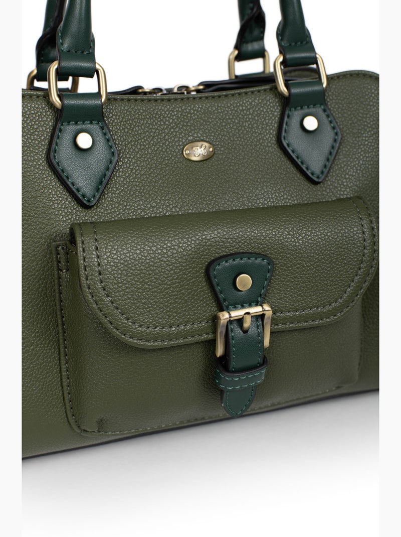 Borsa a mano 2 manici ronda hexagona Cachi - Kiabi