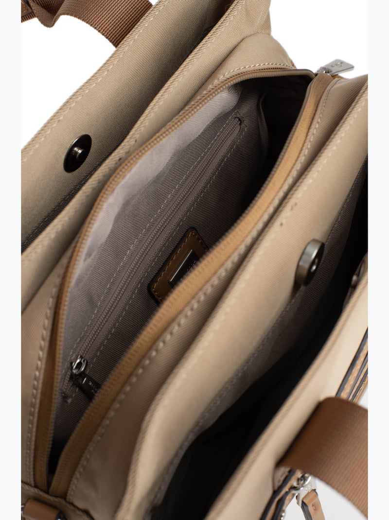 Borsa a mano 2 manici yona hexagona Beige sabbia - Kiabi