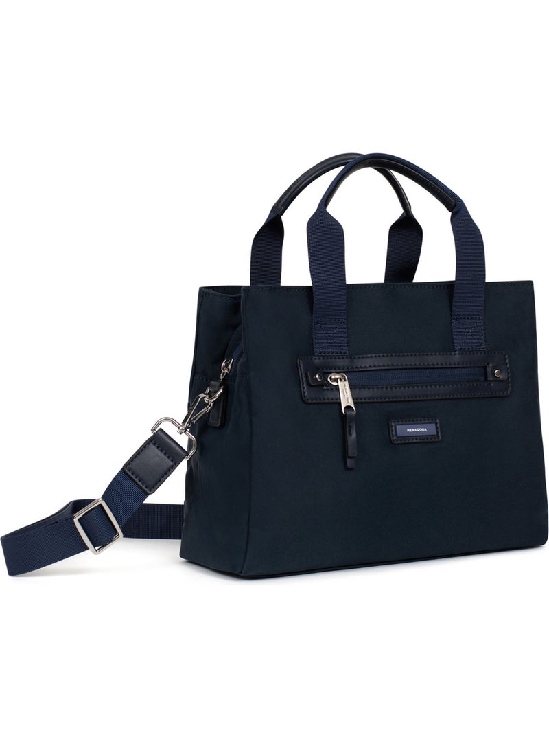 Borsa a mano 2 manici yona hexagona Blu notte - Kiabi