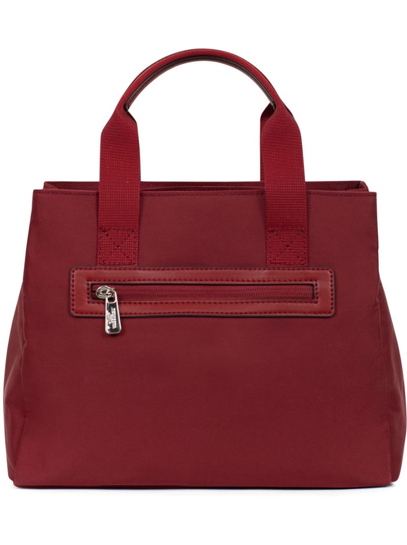 Borsa a mano 2 manici yona hexagona Rosso carminio - Kiabi