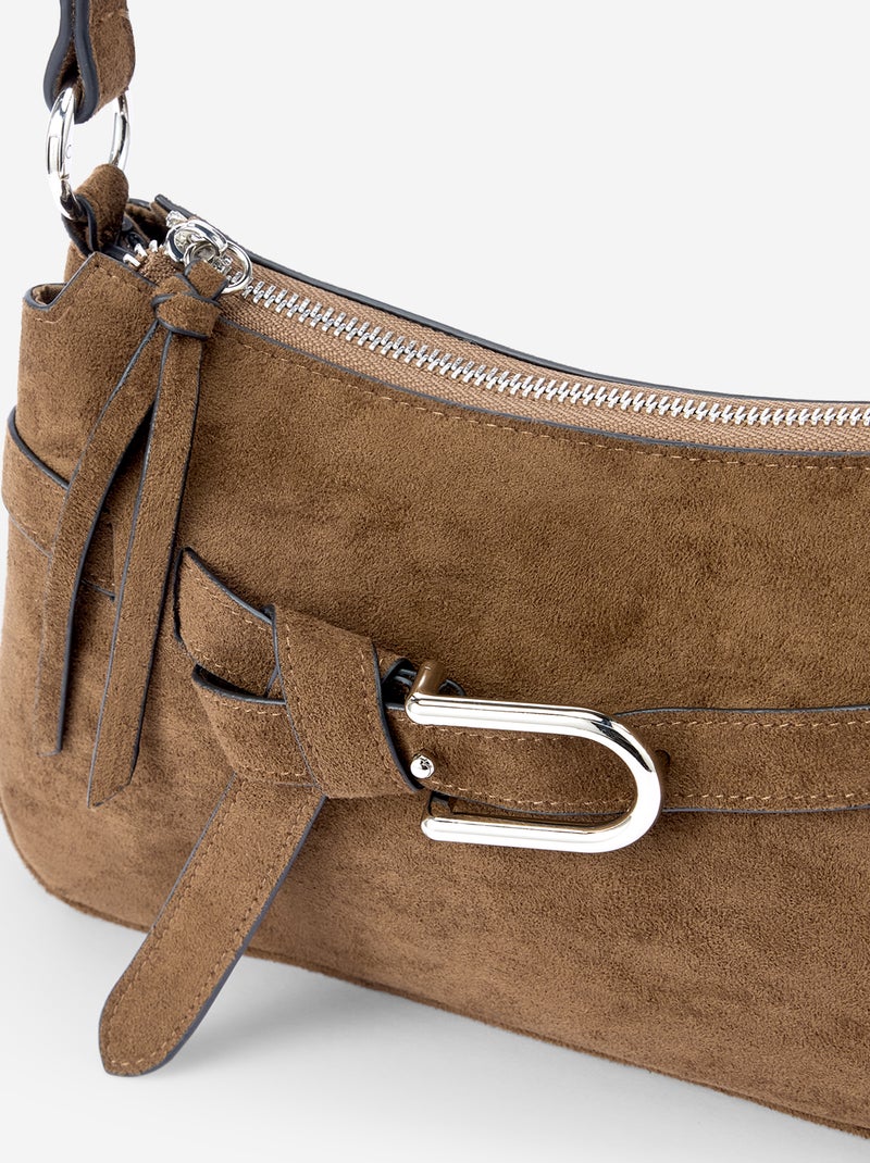 Borsa a mano con tracolla regolabile Kaki - Kiabi