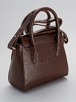 Borsa a mano effetto 'coccodrillo' - Kiabi