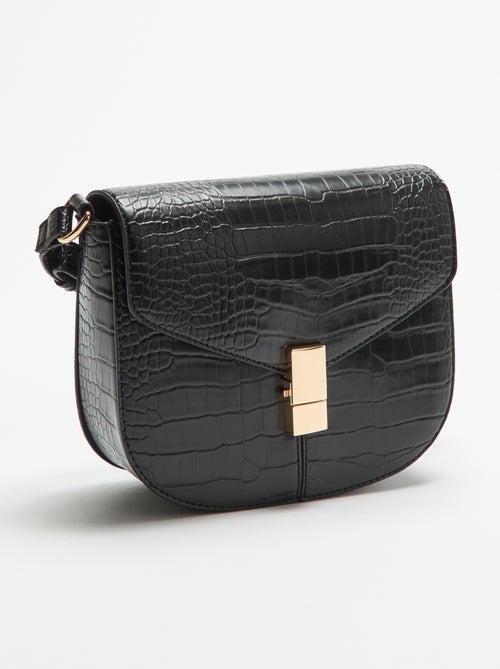 Borsa a mano in similpelle effetto coccodrillo - Kiabi
