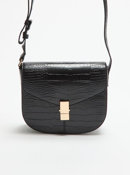 Borsa a mano in similpelle effetto coccodrillo - Kiabi