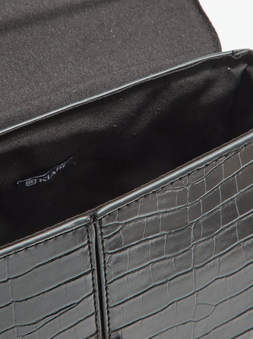 Borsa a mano in similpelle effetto coccodrillo - Kiabi