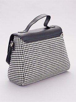 Borsa a mano stampa pied de poule - Kiabi