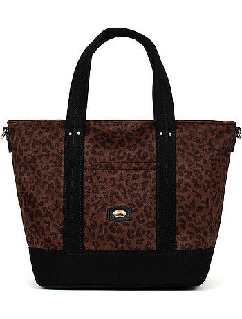 Borsa a mano tipo cabas léonie hexagona