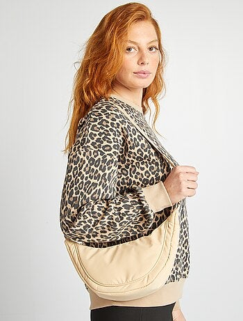 Borsa a mezzaluna in nylon