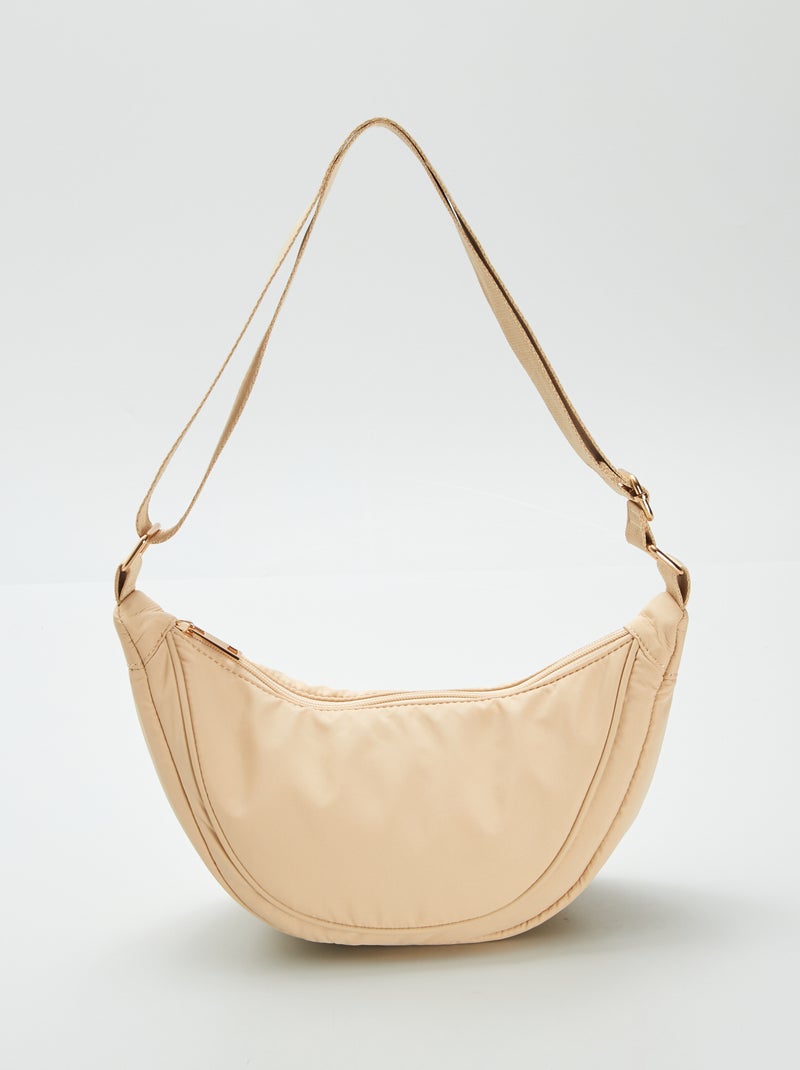 Borsa a mezzaluna in nylon BIANCO - Kiabi