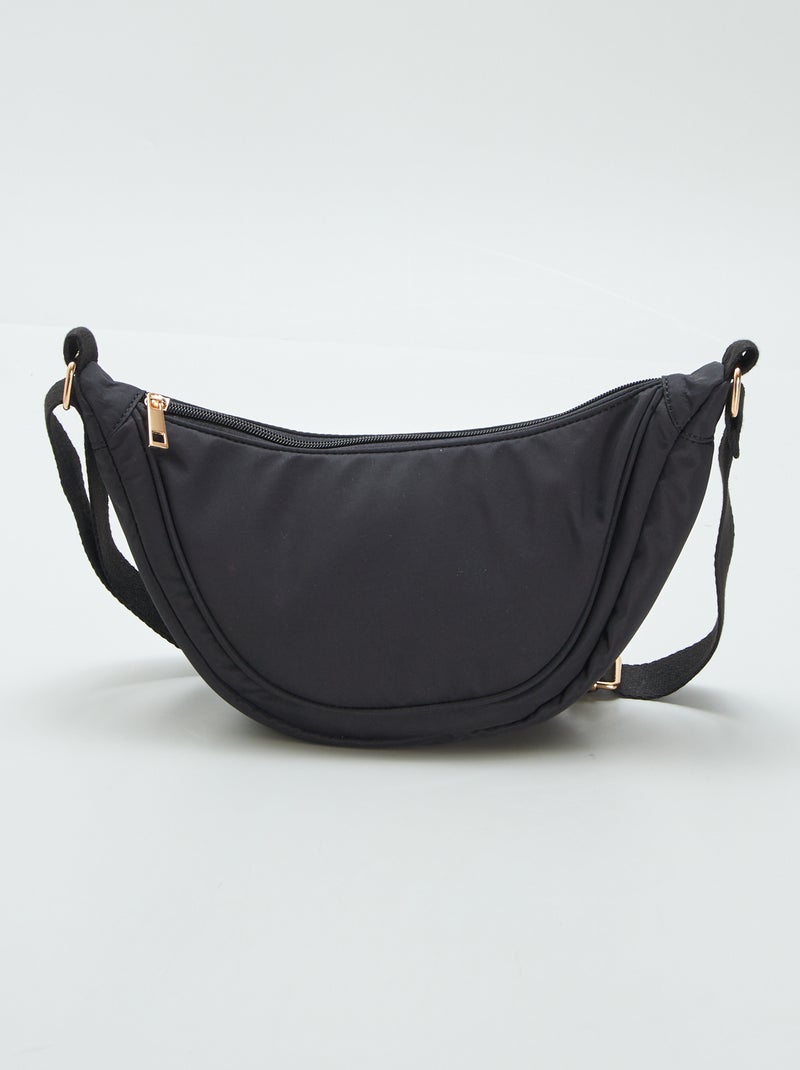 Borsa a mezzaluna in nylon NERO - Kiabi