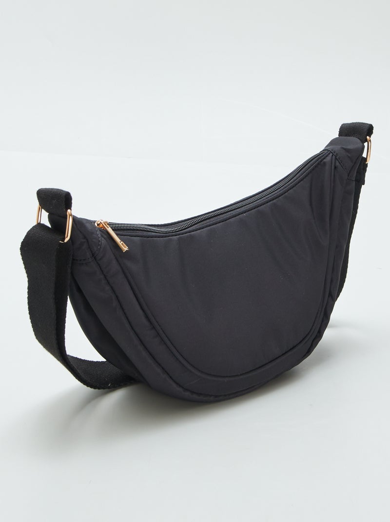 Borsa a mezzaluna in nylon NERO - Kiabi