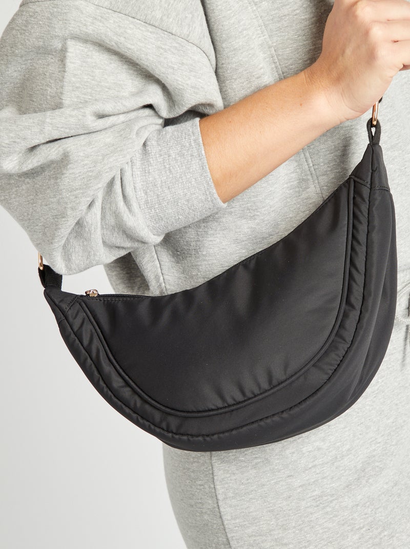Borsa a mezzaluna in nylon NERO - Kiabi