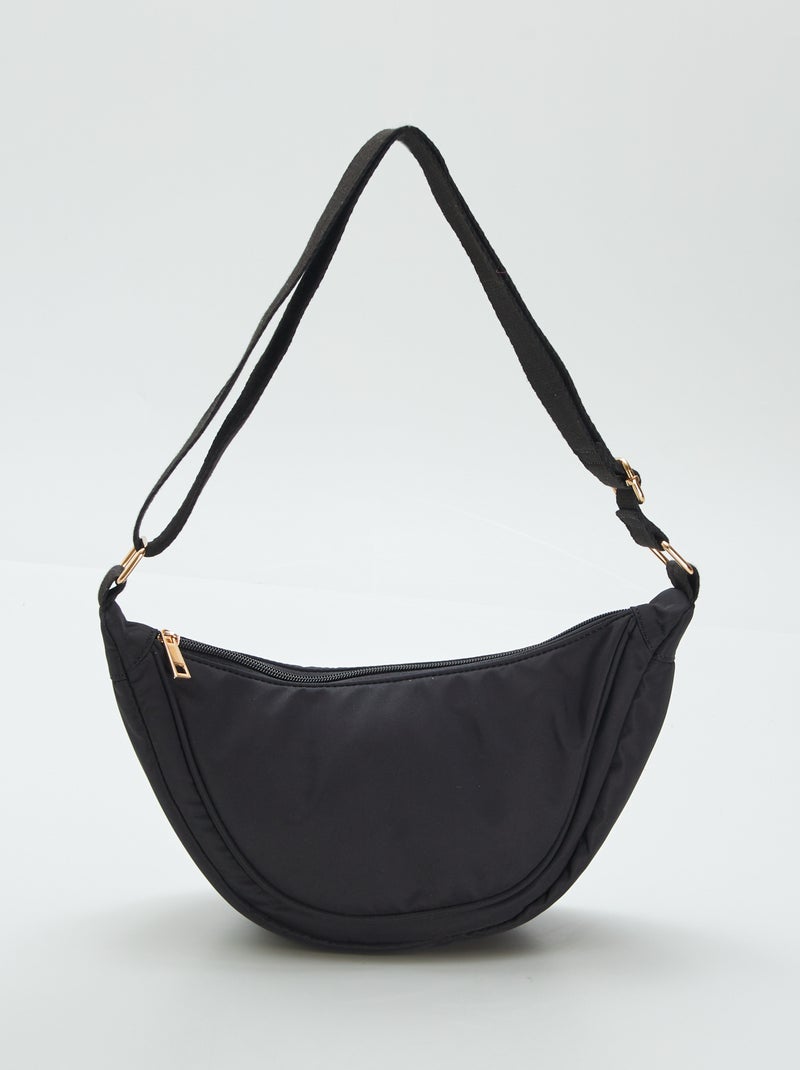 Borsa a mezzaluna in nylon NERO - Kiabi