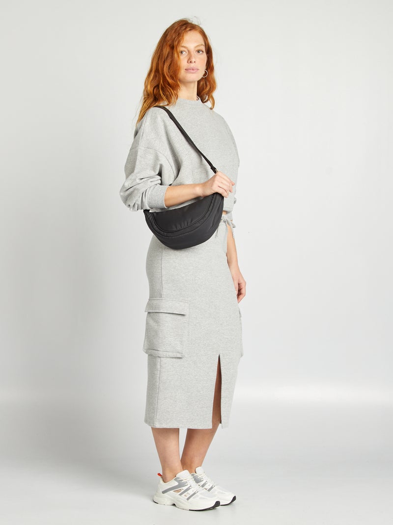 Borsa a mezzaluna in nylon NERO - Kiabi