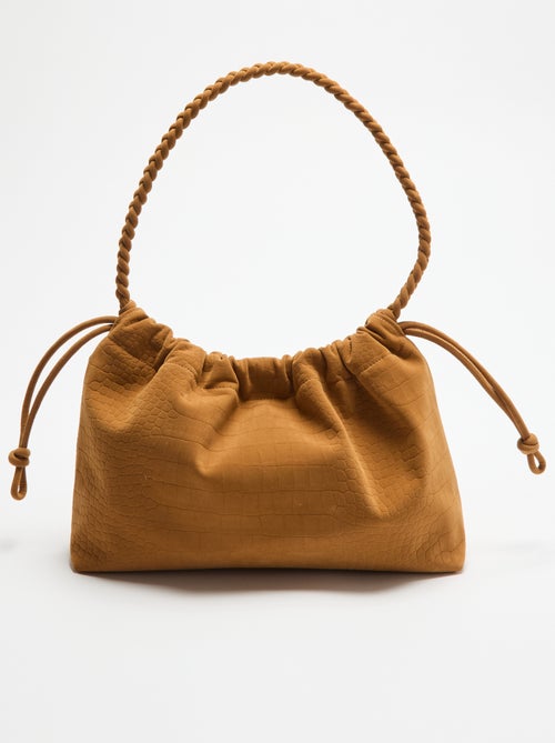 Borsa a sacchetto in simil camoscio - Kiabi