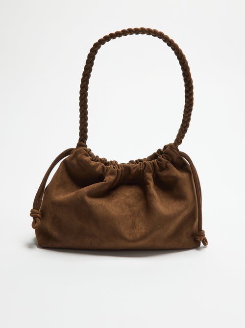 Borsa a sacchetto in simil camoscio - Kiabi