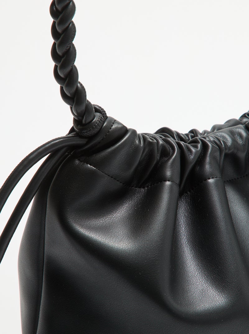 Borsa a sacchetto in similpelle Nero - Kiabi