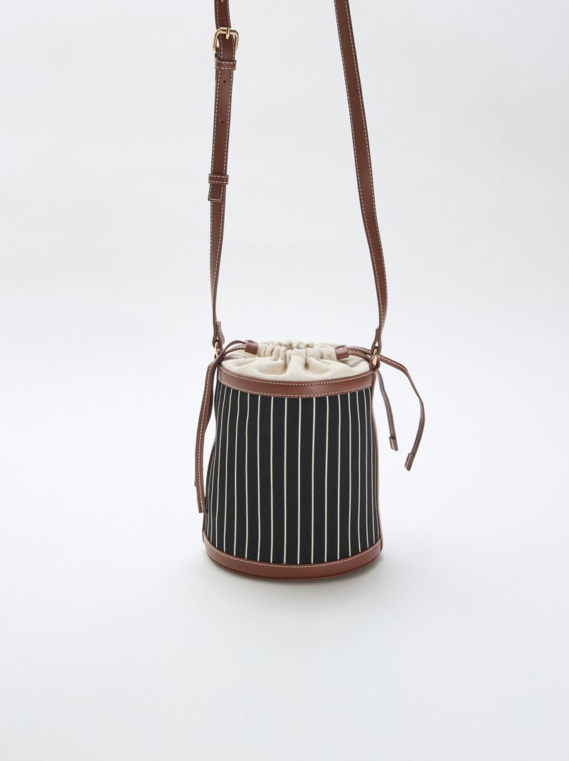 Borsa a secchiello in tessuto Nero - Kiabi