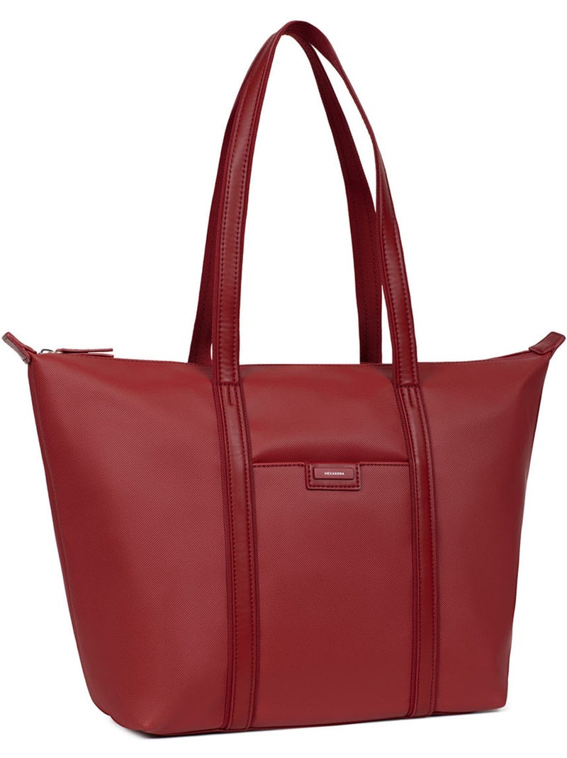 Borsa a spalla - a4 - grande joyce hexagona Rosso scuro - Kiabi