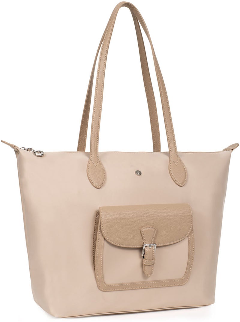 Borsa a spalla - a4 - grande kiana hexagona Beige sabbia - Kiabi