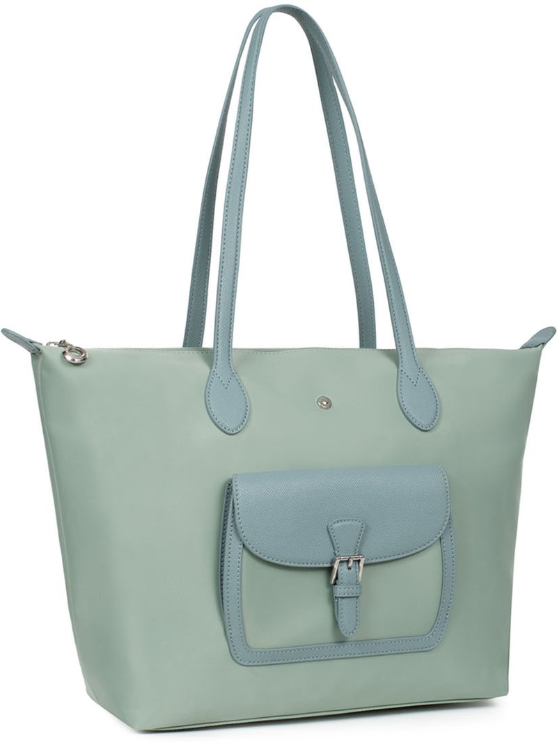 Borsa a spalla - a4 - grande kiana hexagona Verde chiaro - Kiabi