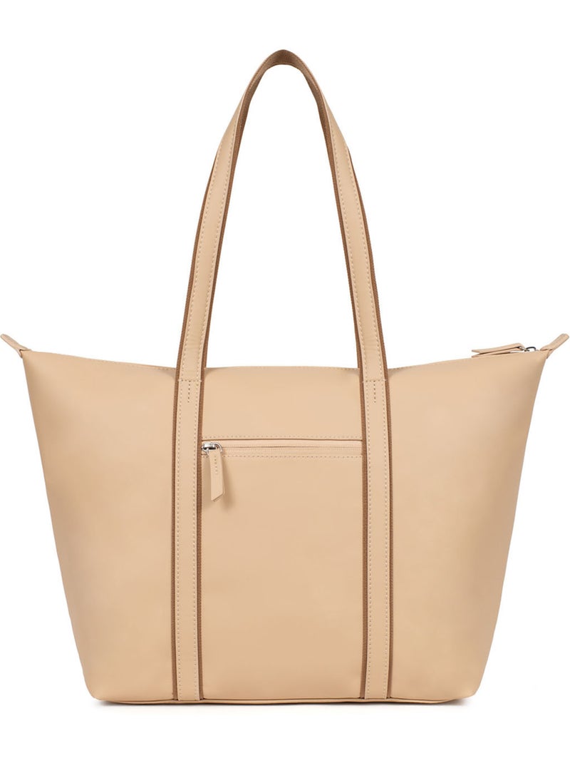 Borsa a spalla - a4 - grande tara hexagona Beige sabbia - Kiabi