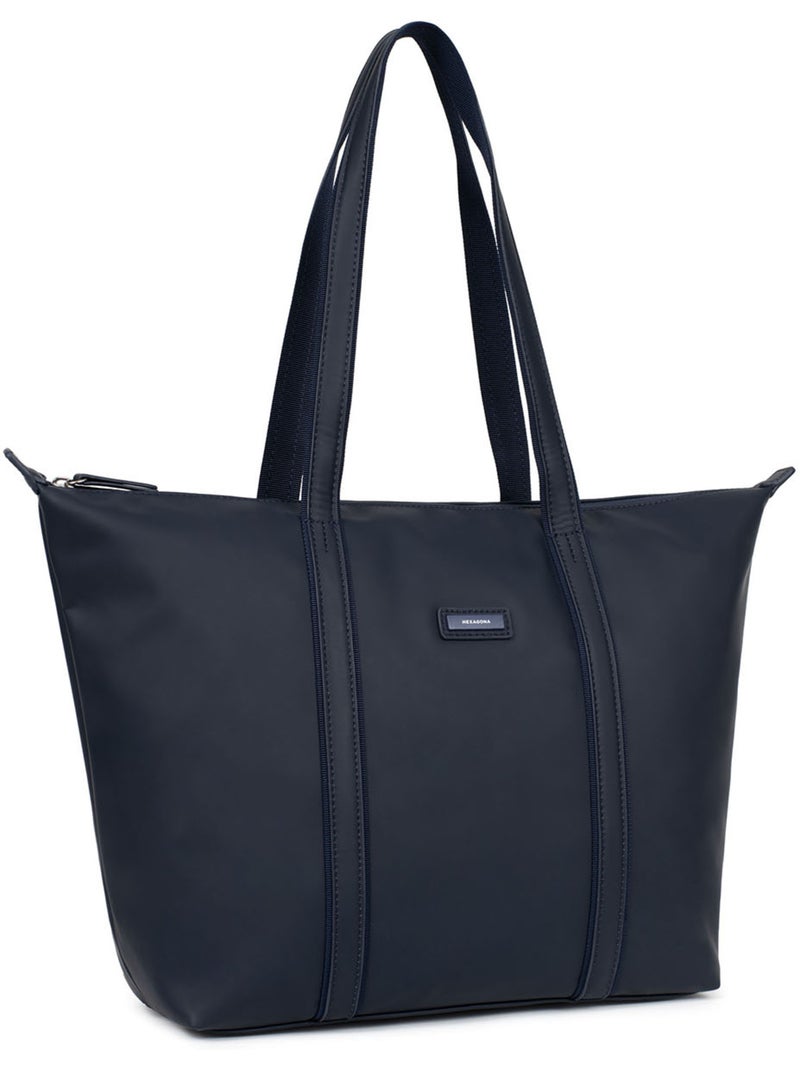 Borsa a spalla - a4 - grande tara hexagona Blu notte - Kiabi
