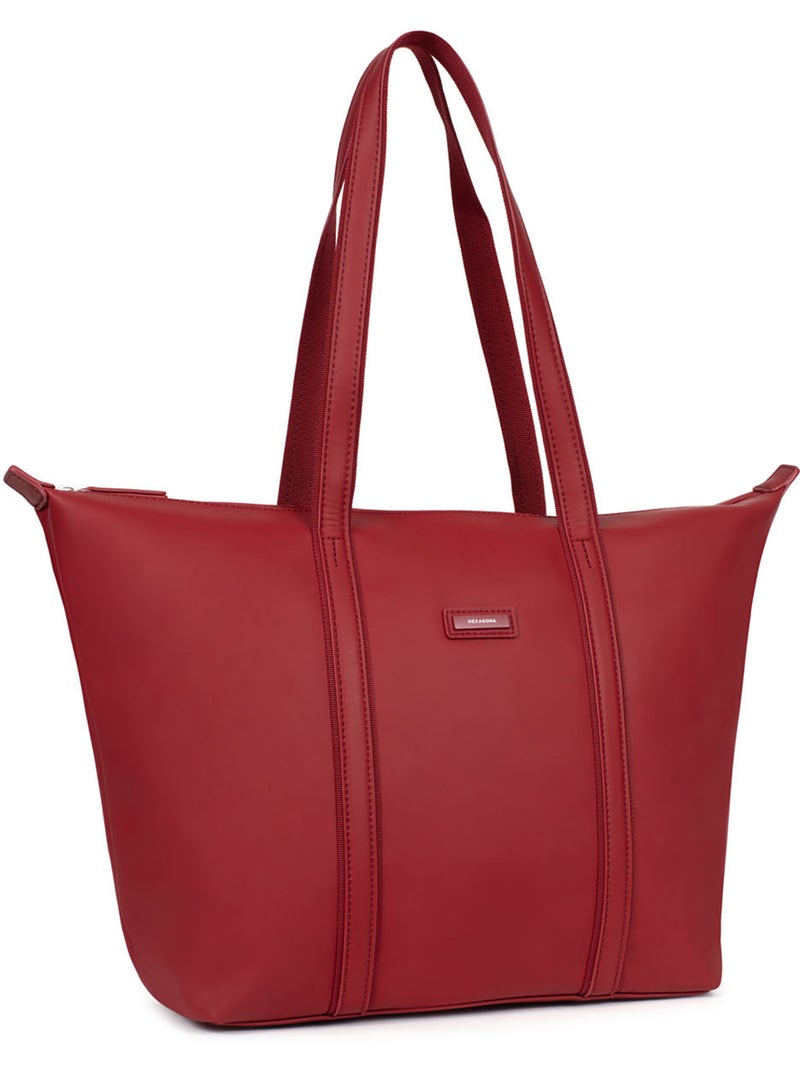 Borsa a spalla - a4 - grande tara hexagona Rosso scuro - Kiabi