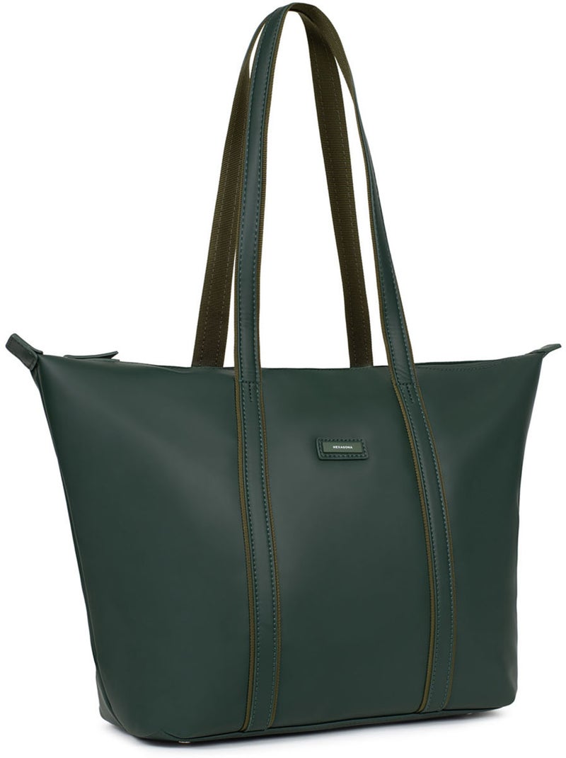 Borsa a spalla - a4 - grande tara hexagona Verde abete - Kiabi