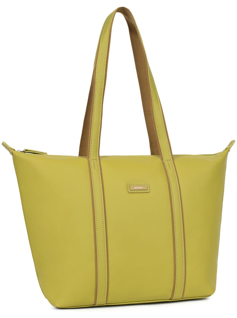 Borsa a spalla - a4 - grande tara hexagona Verde anice - Kiabi