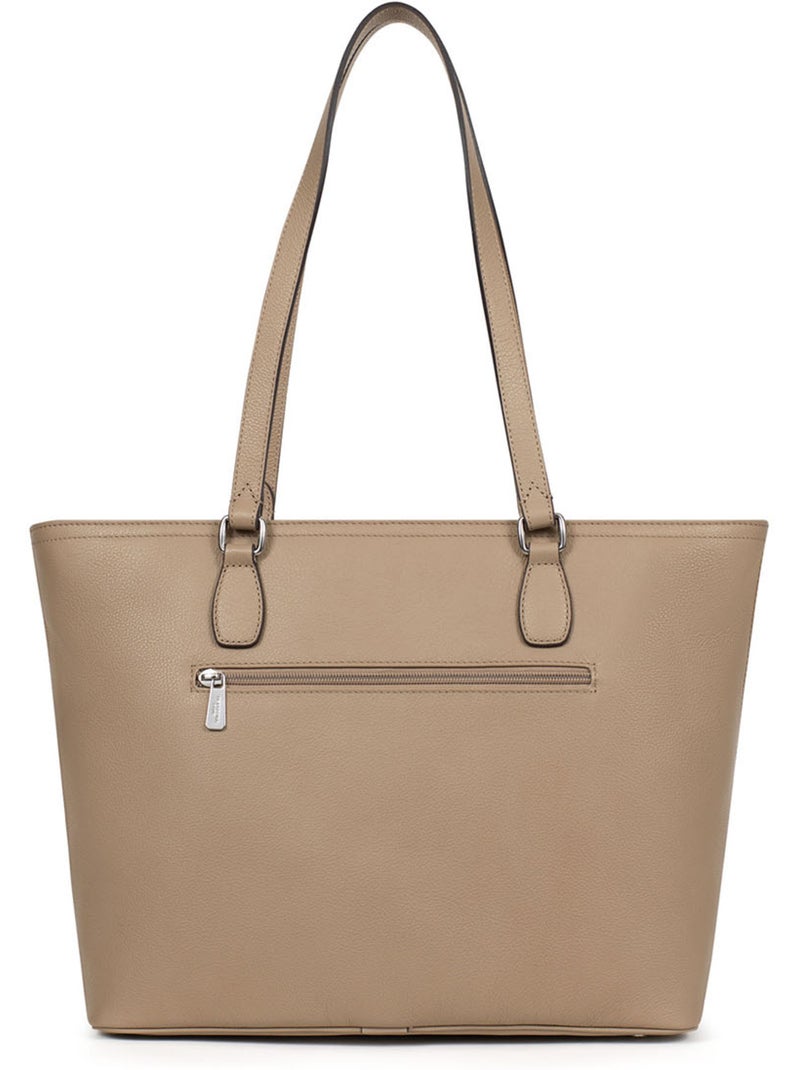 Borsa a spalla - a4 - pelle mirabelle hexagona Marrone glacé - Kiabi