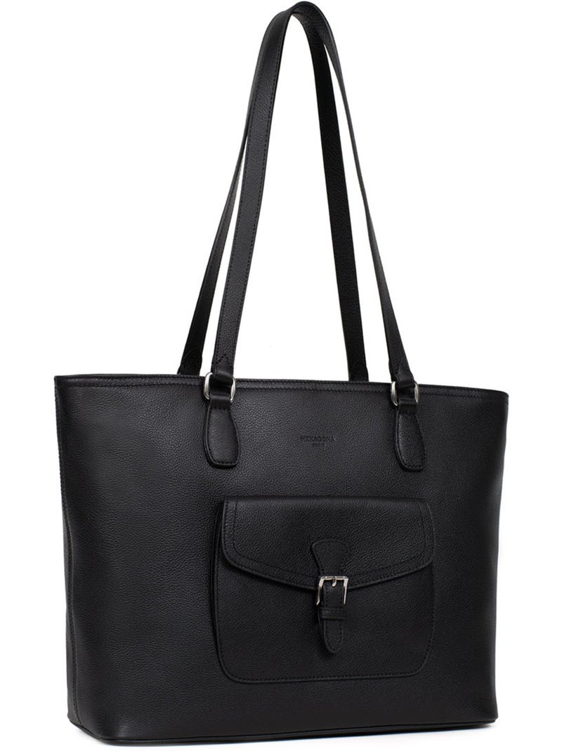 Borsa a spalla - a4 - pelle mirabelle hexagona Nero - Kiabi