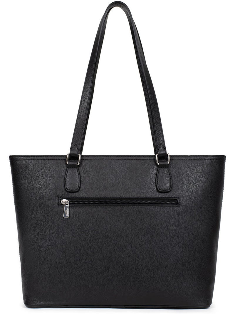 Borsa a spalla - a4 - pelle mirabelle hexagona Nero - Kiabi