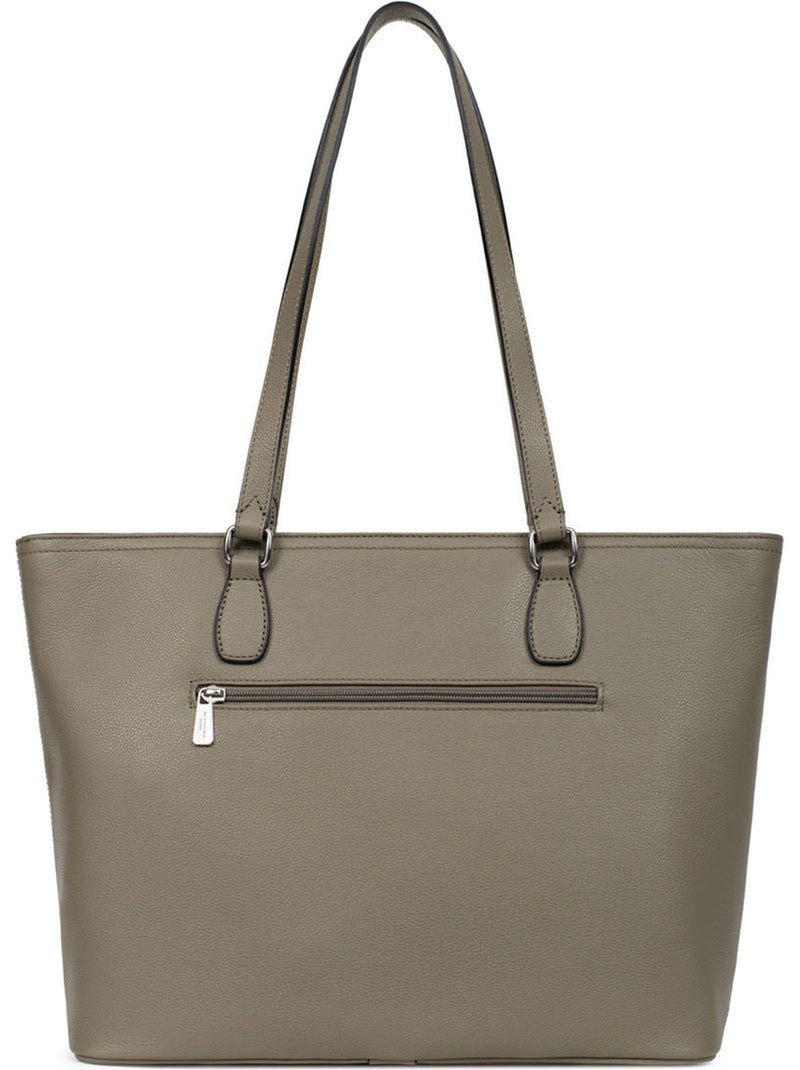 Borsa a spalla - a4 - pelle mirabelle hexagona Verde oliva - Kiabi