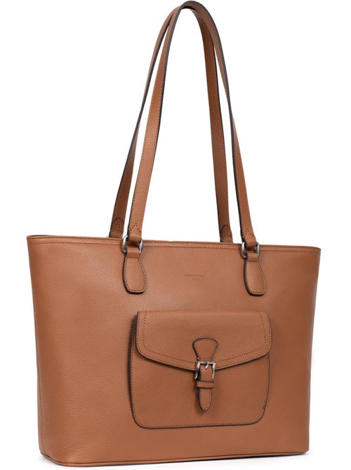 Borsa a spalla - A4 - Pelle MIRABELLE - Kiabi