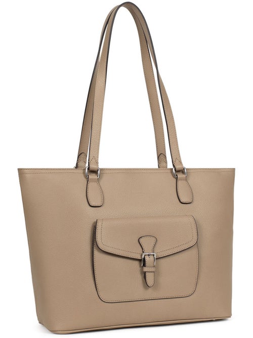 Borsa a spalla - A4 - Pelle MIRABELLE - Kiabi