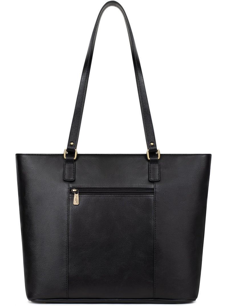 Borsa a spalla - a4 - pelle ondine hexagona Nero - Kiabi