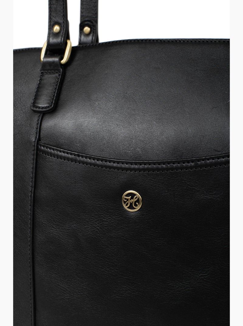 Borsa a spalla - a4 - pelle ondine hexagona Nero - Kiabi
