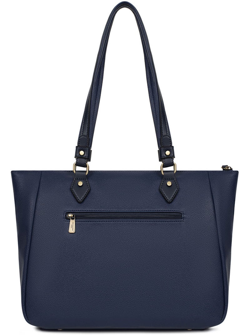 Borsa a spalla - a4 ronda hexagona Blu marino - Kiabi